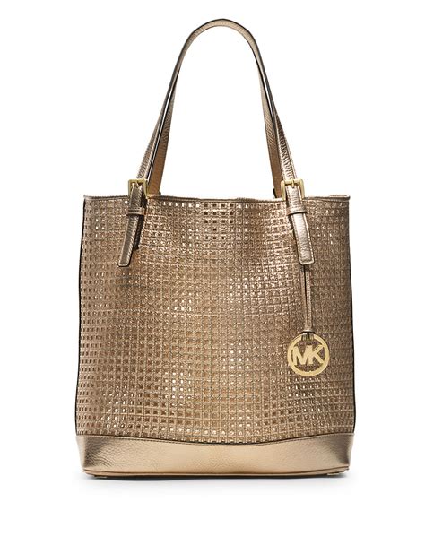 teal and white michael kors purse|Michael Kors large gold tote.